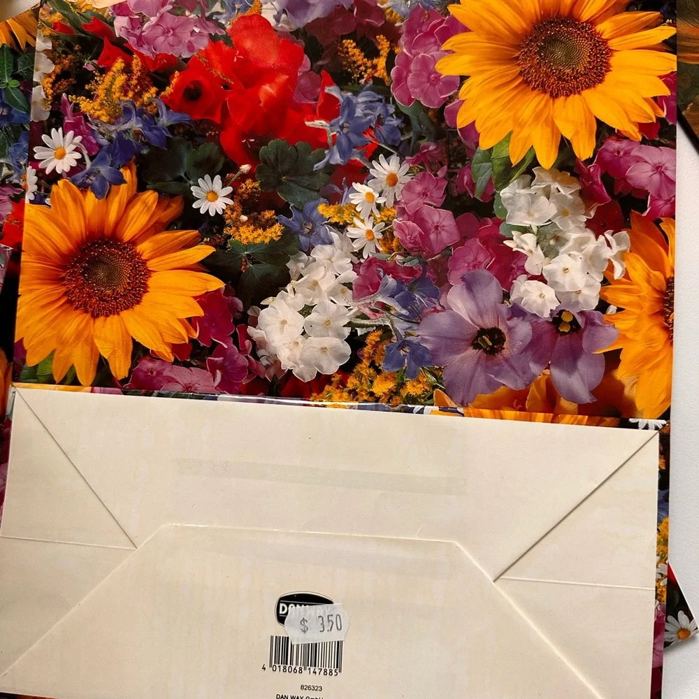 Floral Gift Bags Set